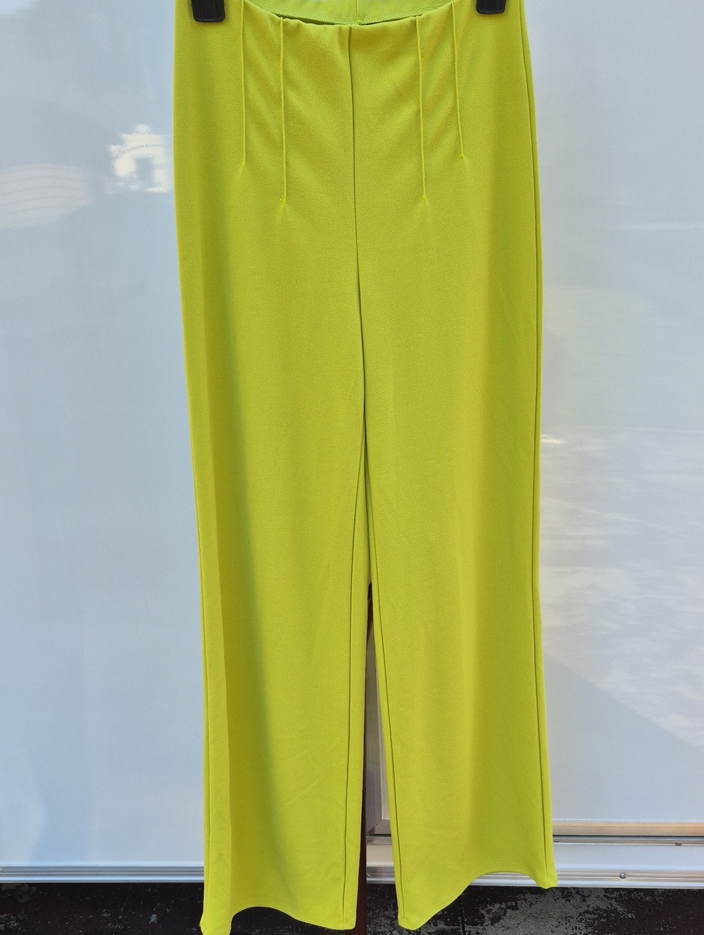 Windsor Neon Lime Wide-Leg Pants